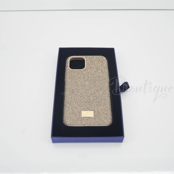 NIB New Swarovski 5533961 High Smartphone Case Cover iPhone 11 Pro Gold Tone $79 - Picture 1 of 14